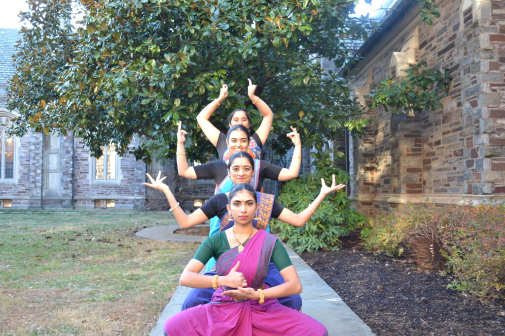 four dancers showing the many hands of shiva