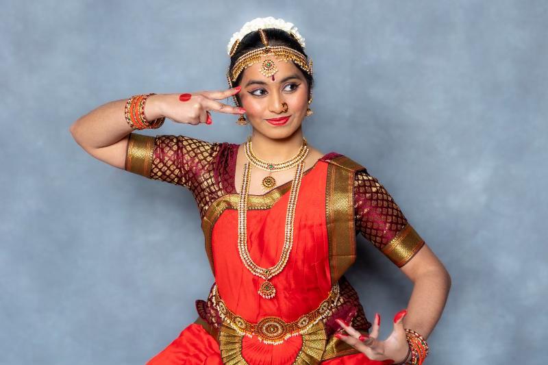 Arangetram photo of Lahini Addagatla, class of 2028