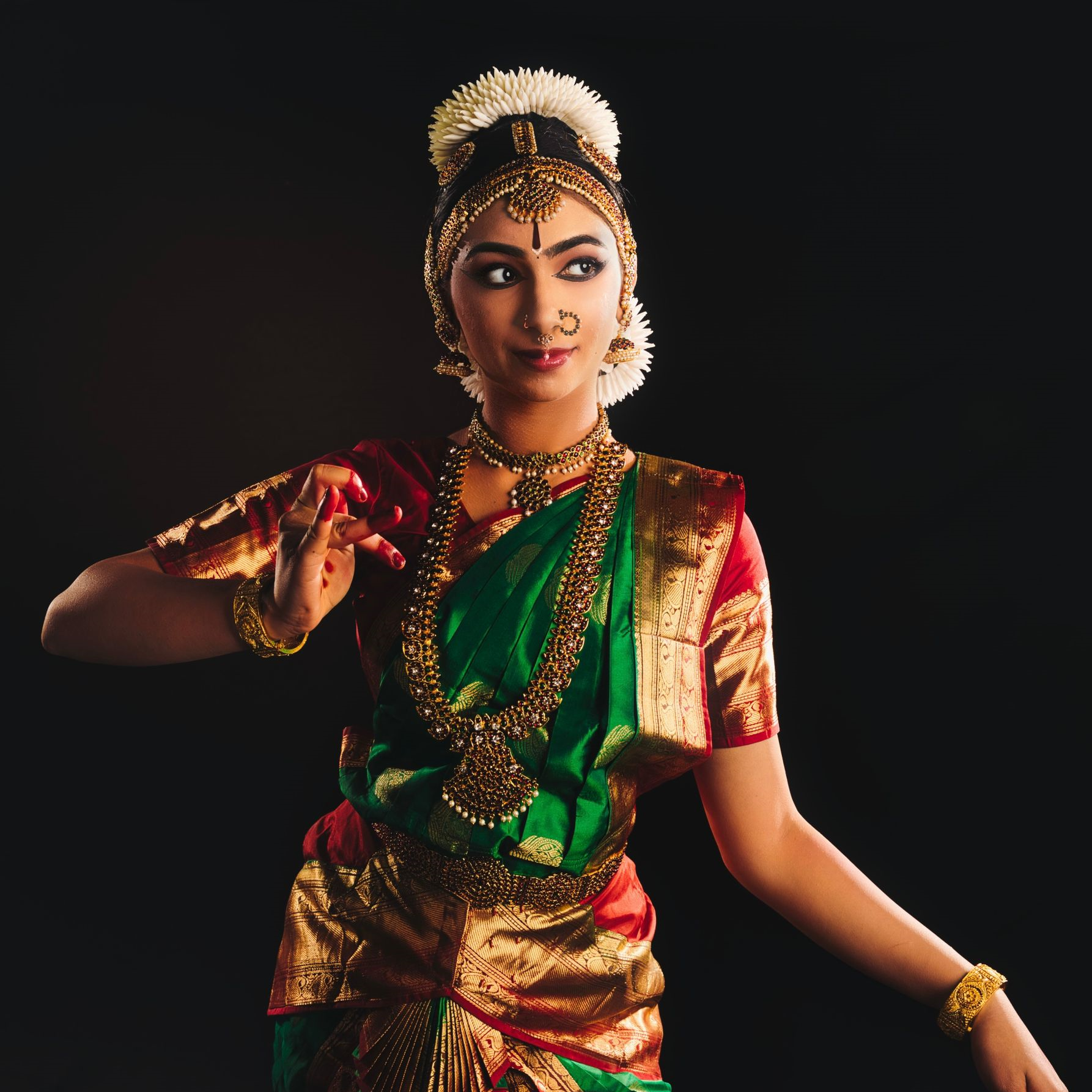 Arangetram photo of Vaishnavi Murthy, class of 2028, the 2025-2026 treasurer